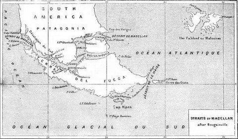 Straits of Magellan, after Bougainville